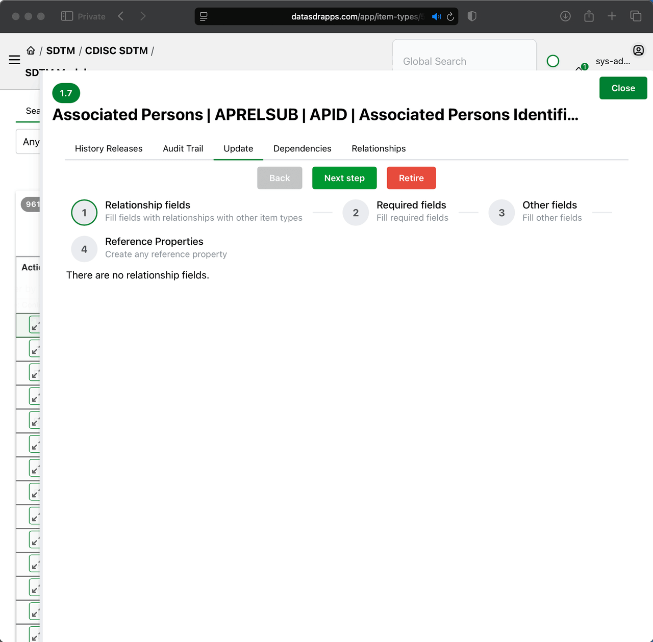 Item updates — guided metadata-driven editing